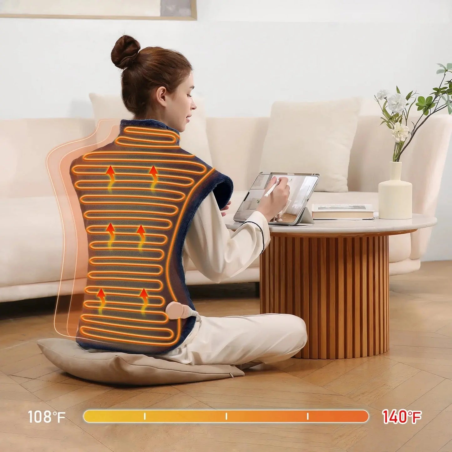 Ultra Soft Heating Pad with 4 Heat Settings & Auto Shut-Off