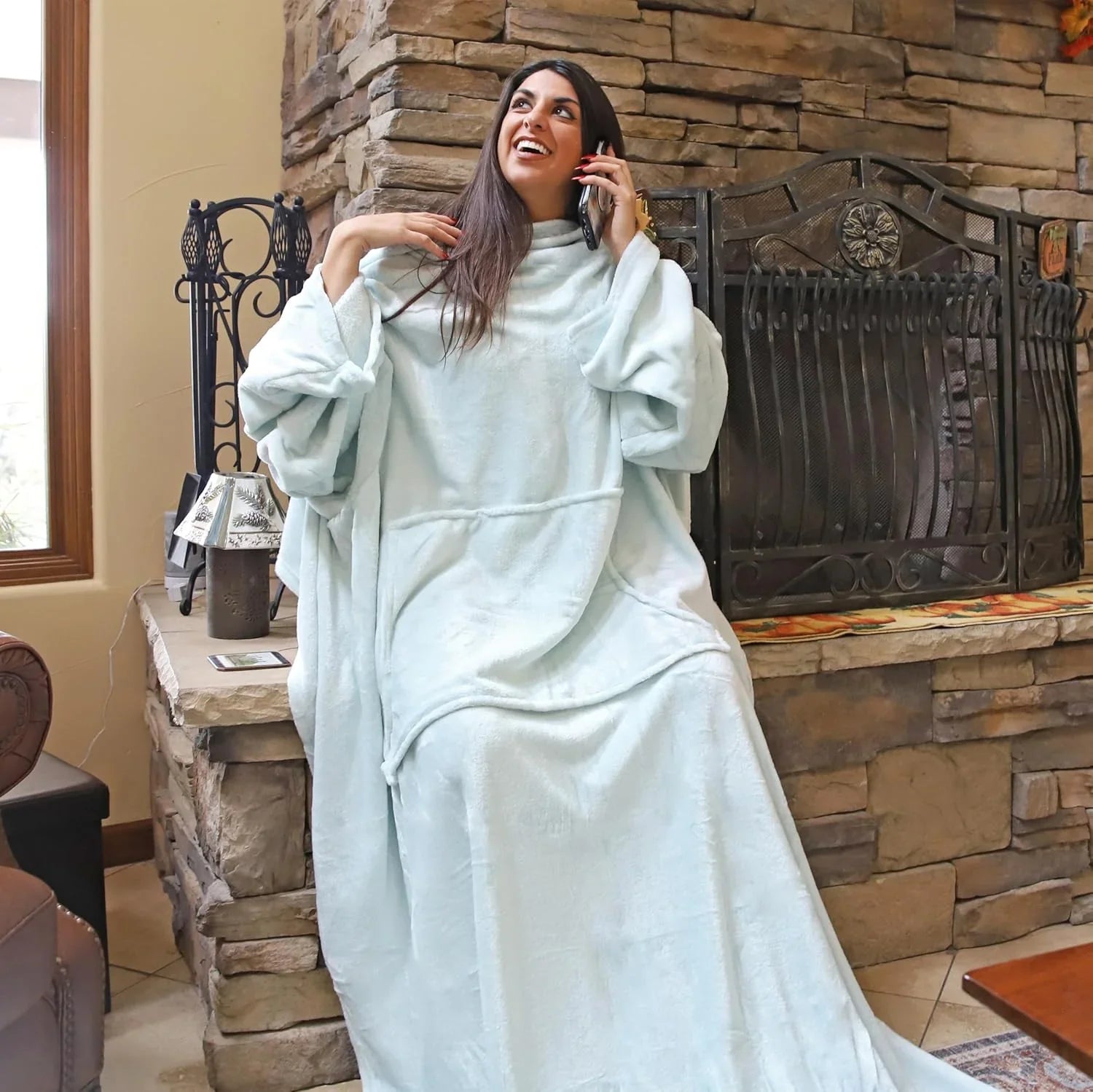 Wearable Blanket with Sleeves