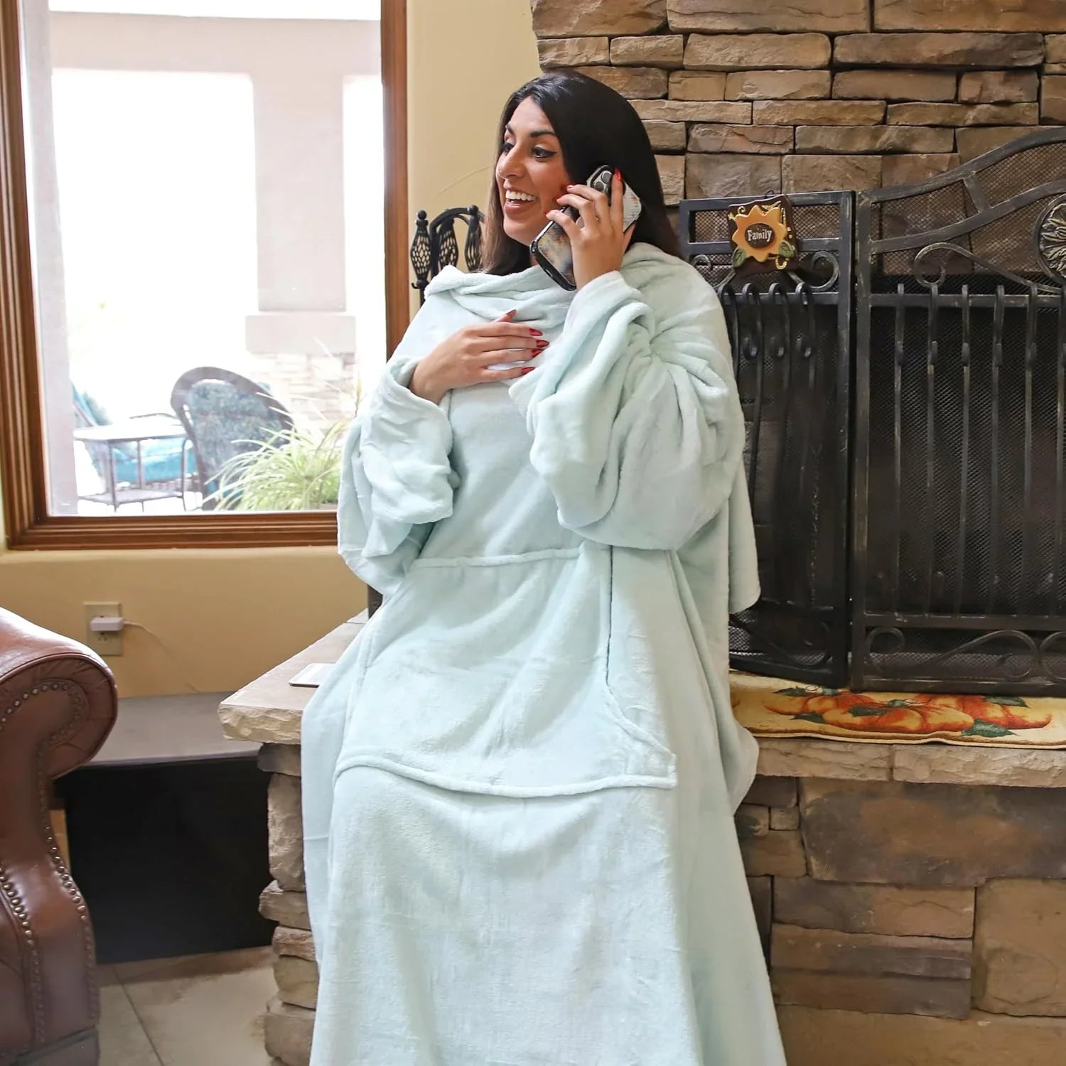 Wearable Blanket with Sleeves