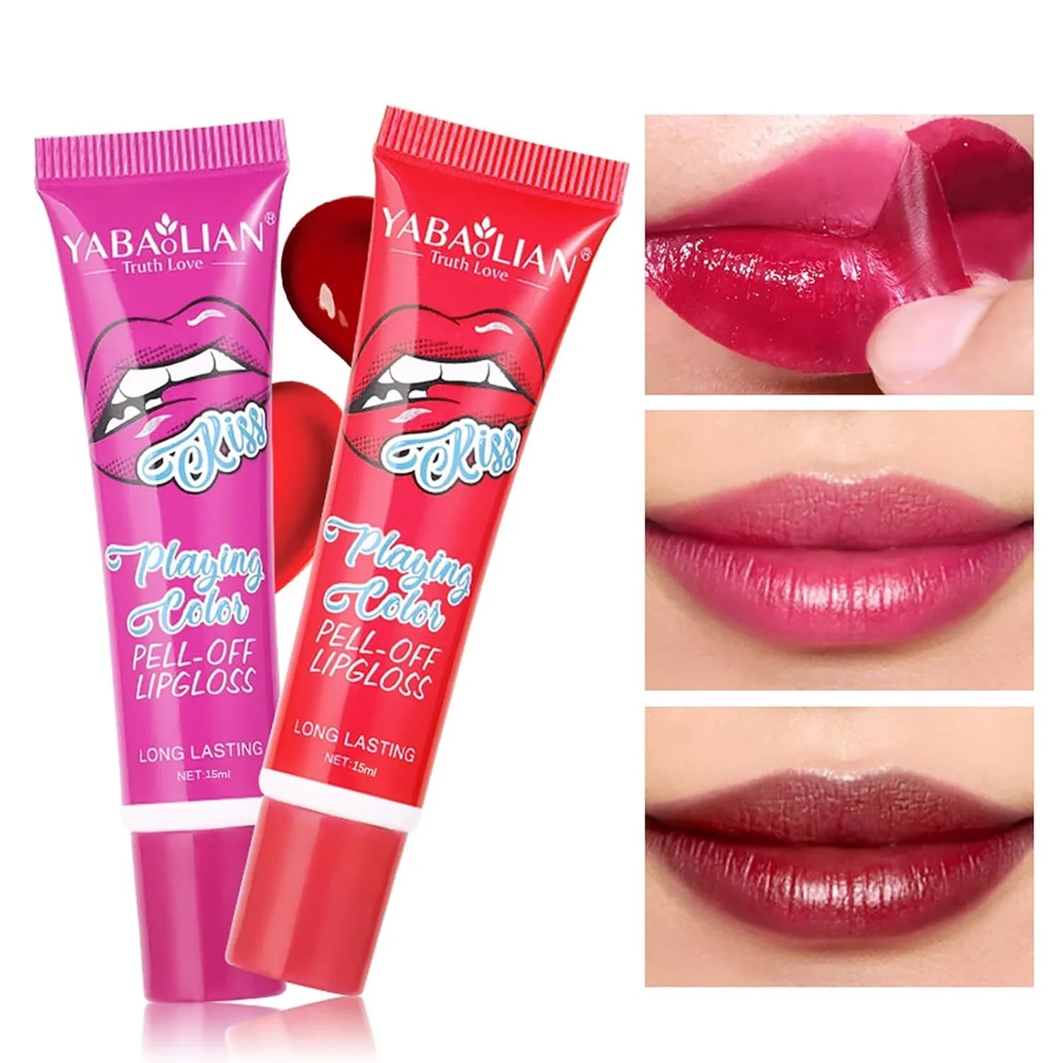 6PC Matte Lip Stain, Peel off