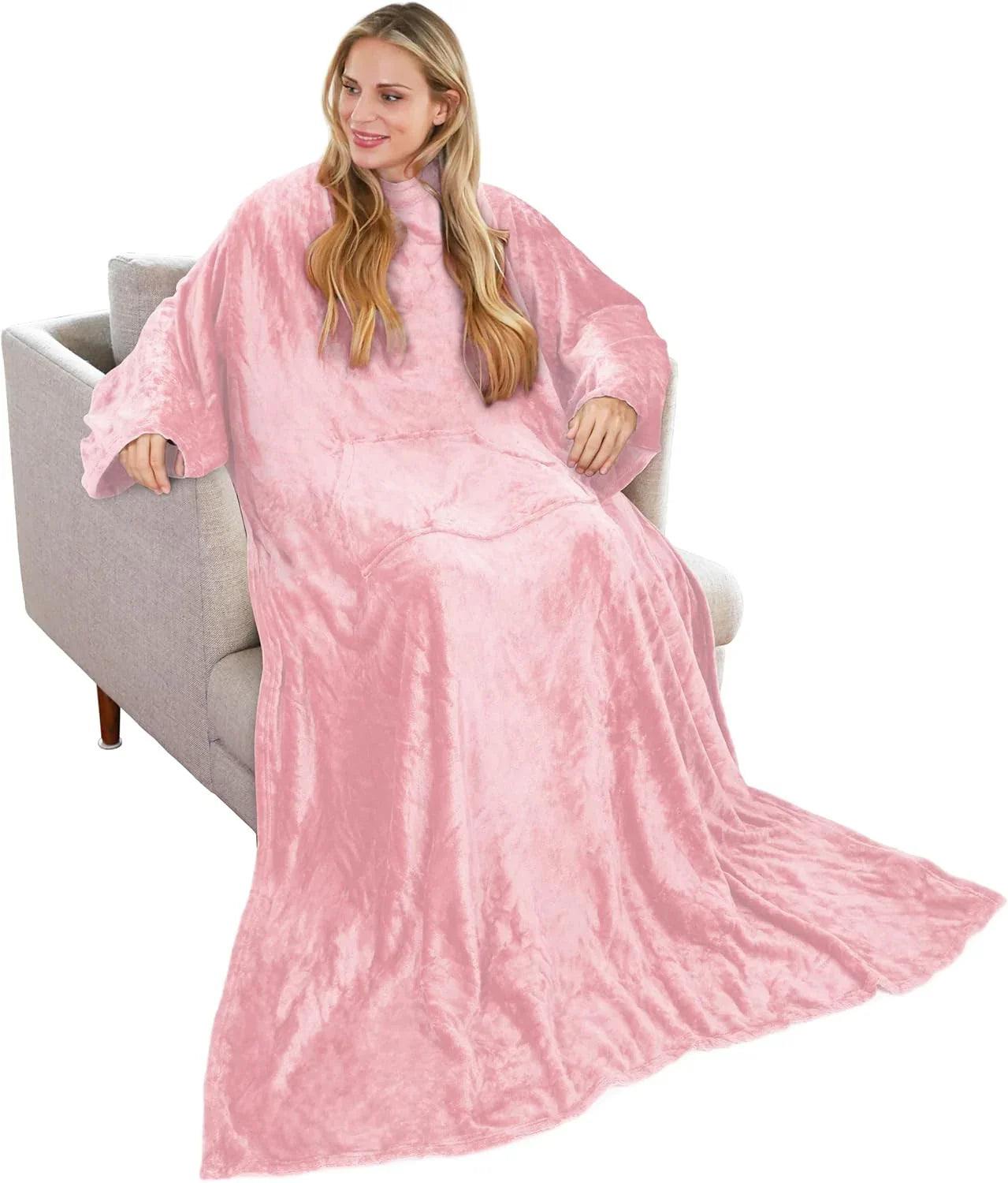 Wearable Blanket with Sleeves