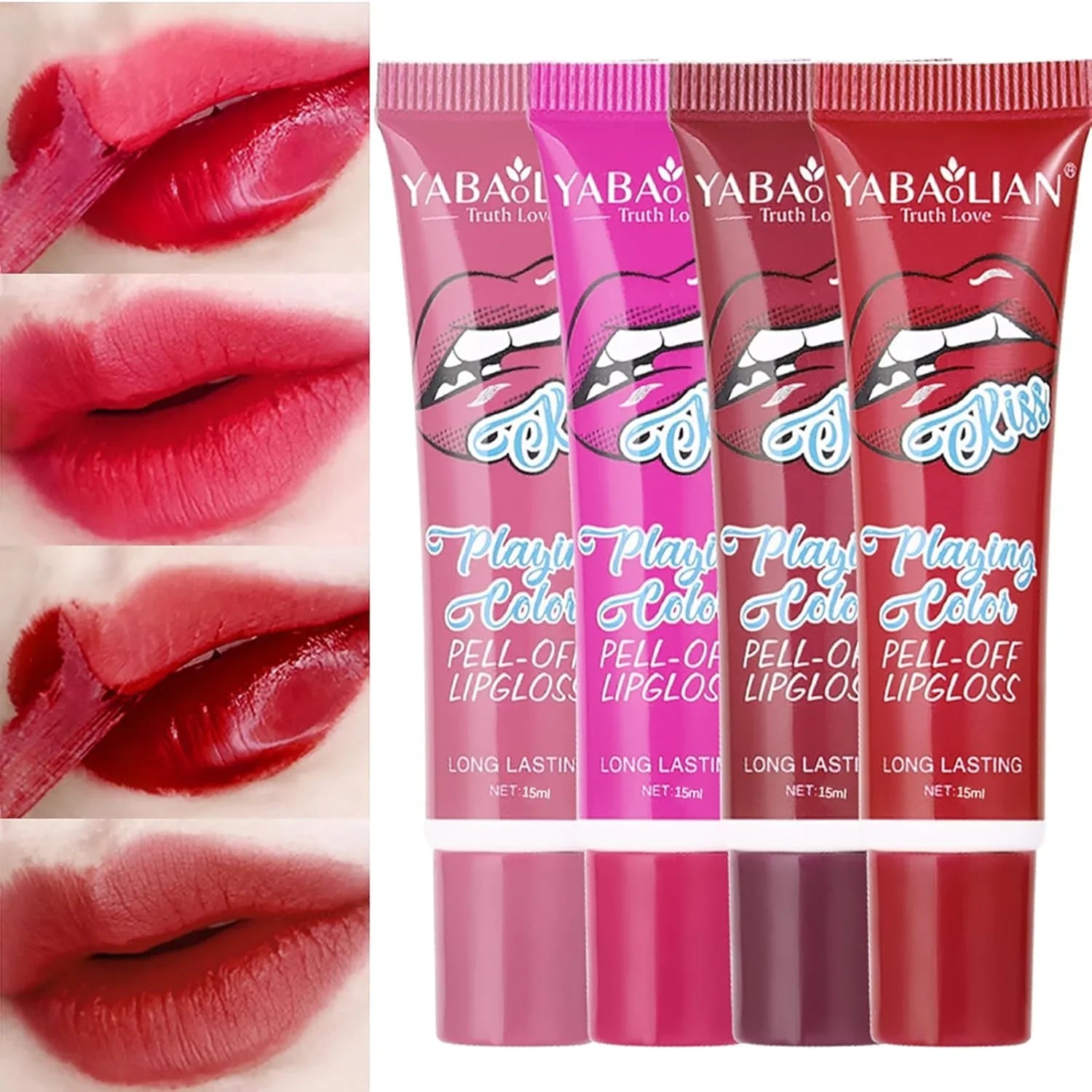 6PC Matte Lip Stain, Peel off