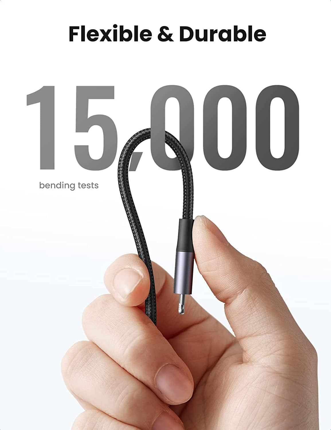 UGREEN USB C to Lightning Cable 6FT - Mfi Certification Lightning Cable Compatible with Iphone 14/14 Pro/14 Pro Max, Iphone 13/12/11/X/XR/XS/8 Series, Ipad 9, Airpods Pro, and More