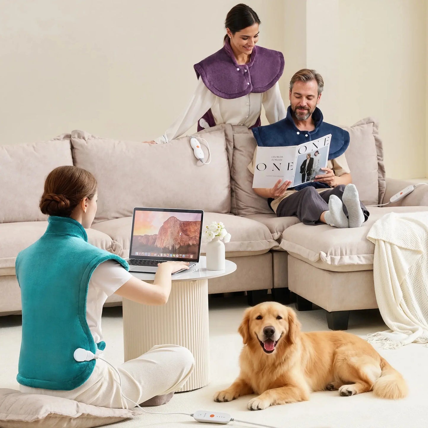 Ultra Soft Heating Pad with 4 Heat Settings & Auto Shut-Off