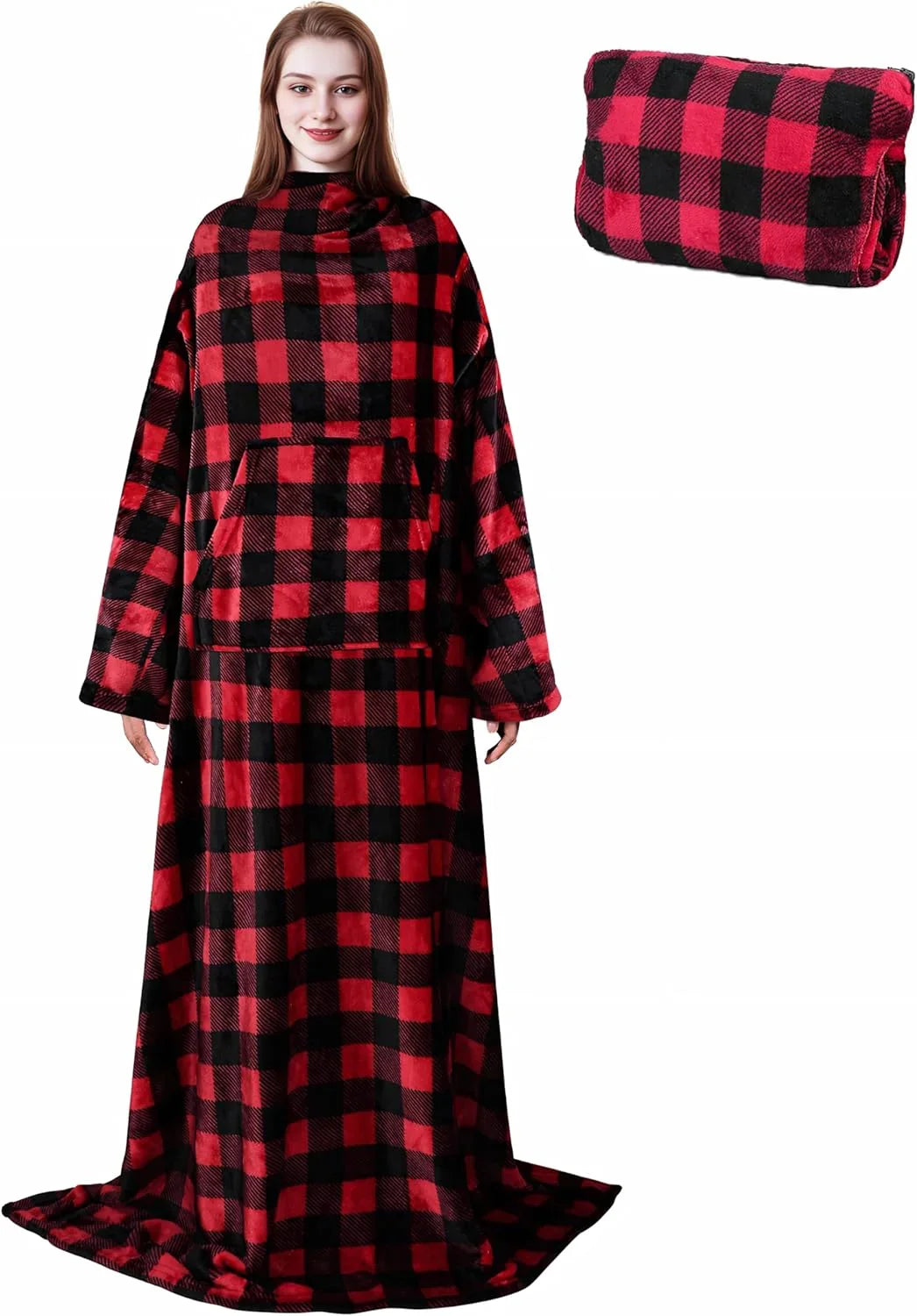 Wearable Blanket with Sleeves