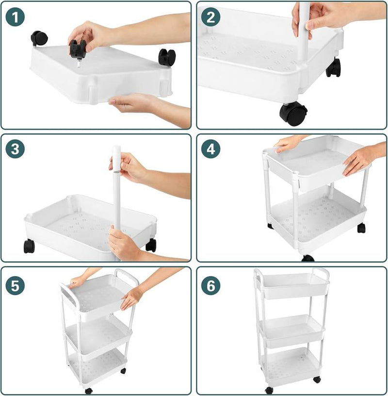 3 Tier Rolling Cart