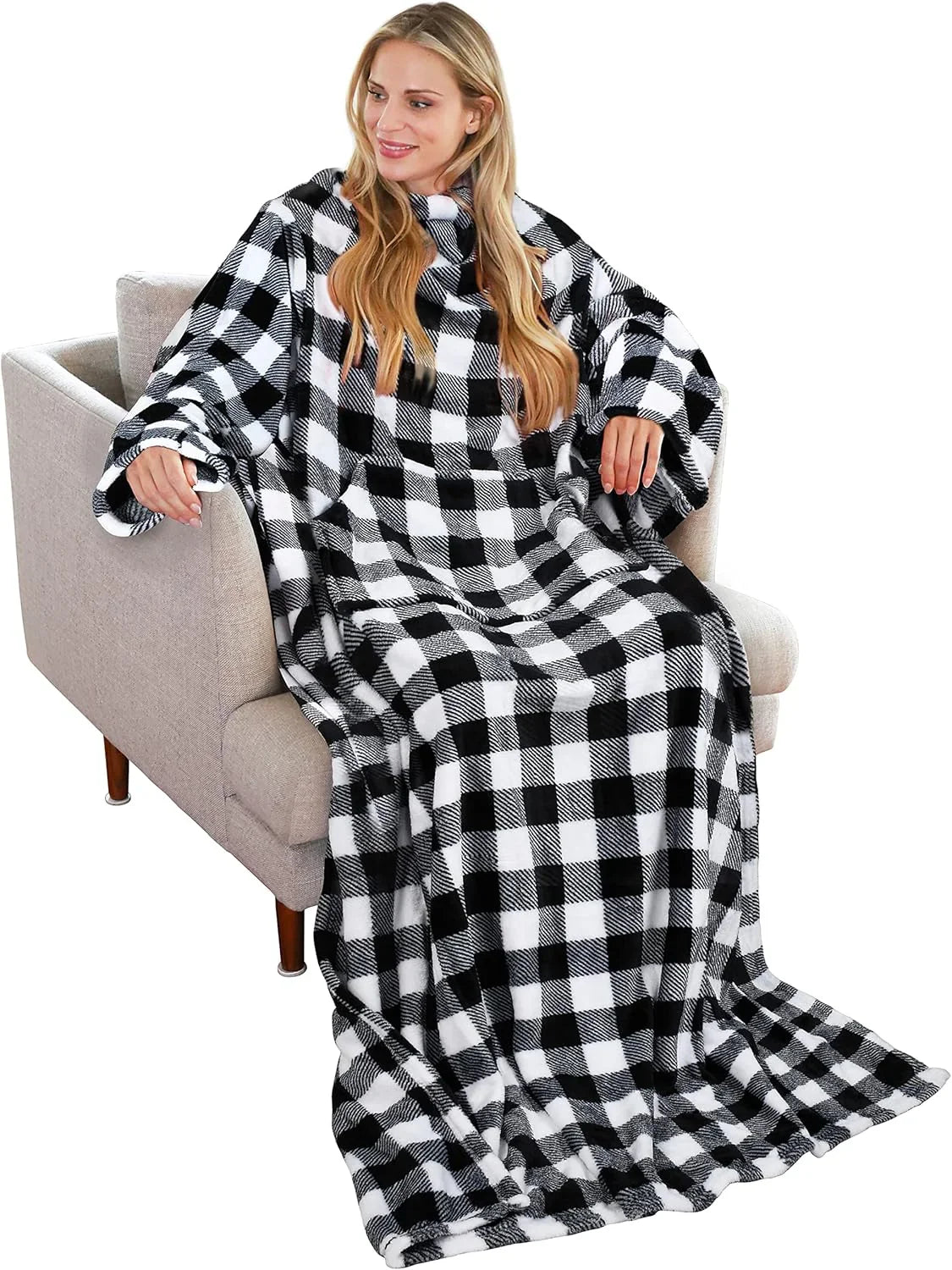 Wearable Blanket with Sleeves