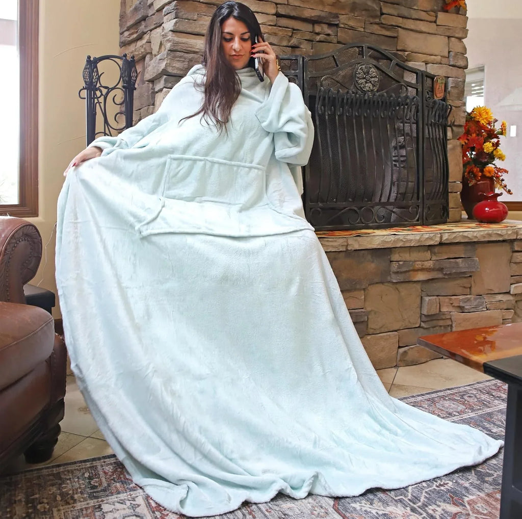Wearable Blanket with Sleeves