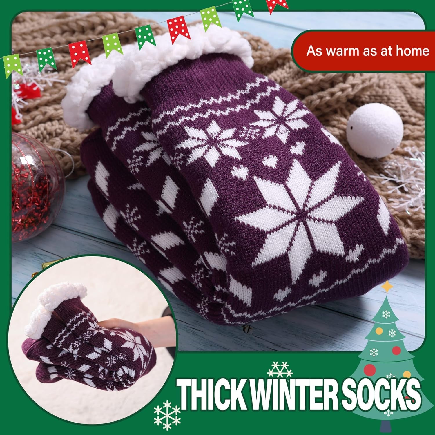 Dosoni Womens Slipper Fuzzy Socks Non Slip