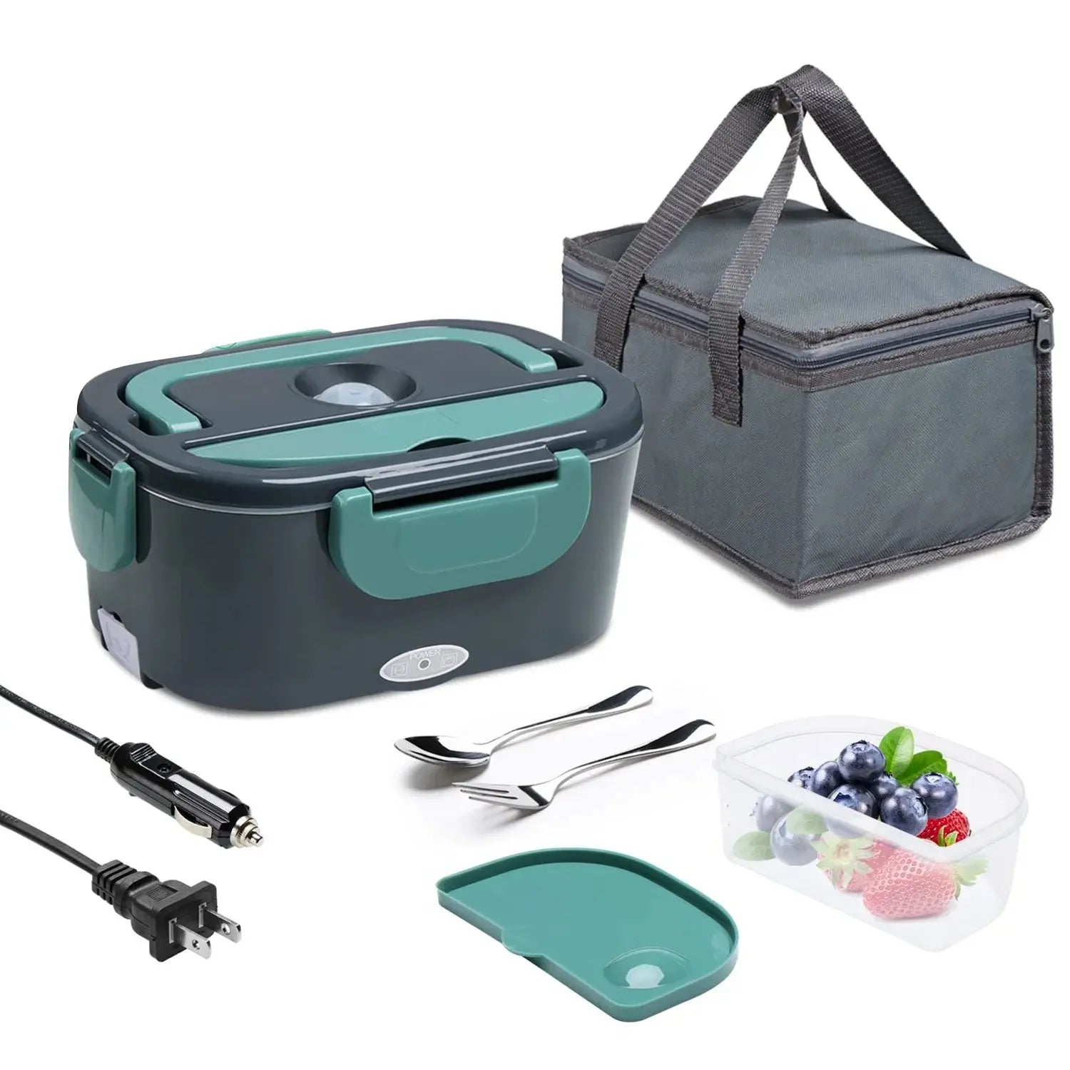 Electric Lunch Box for Car and Home,Portable Food Warmer