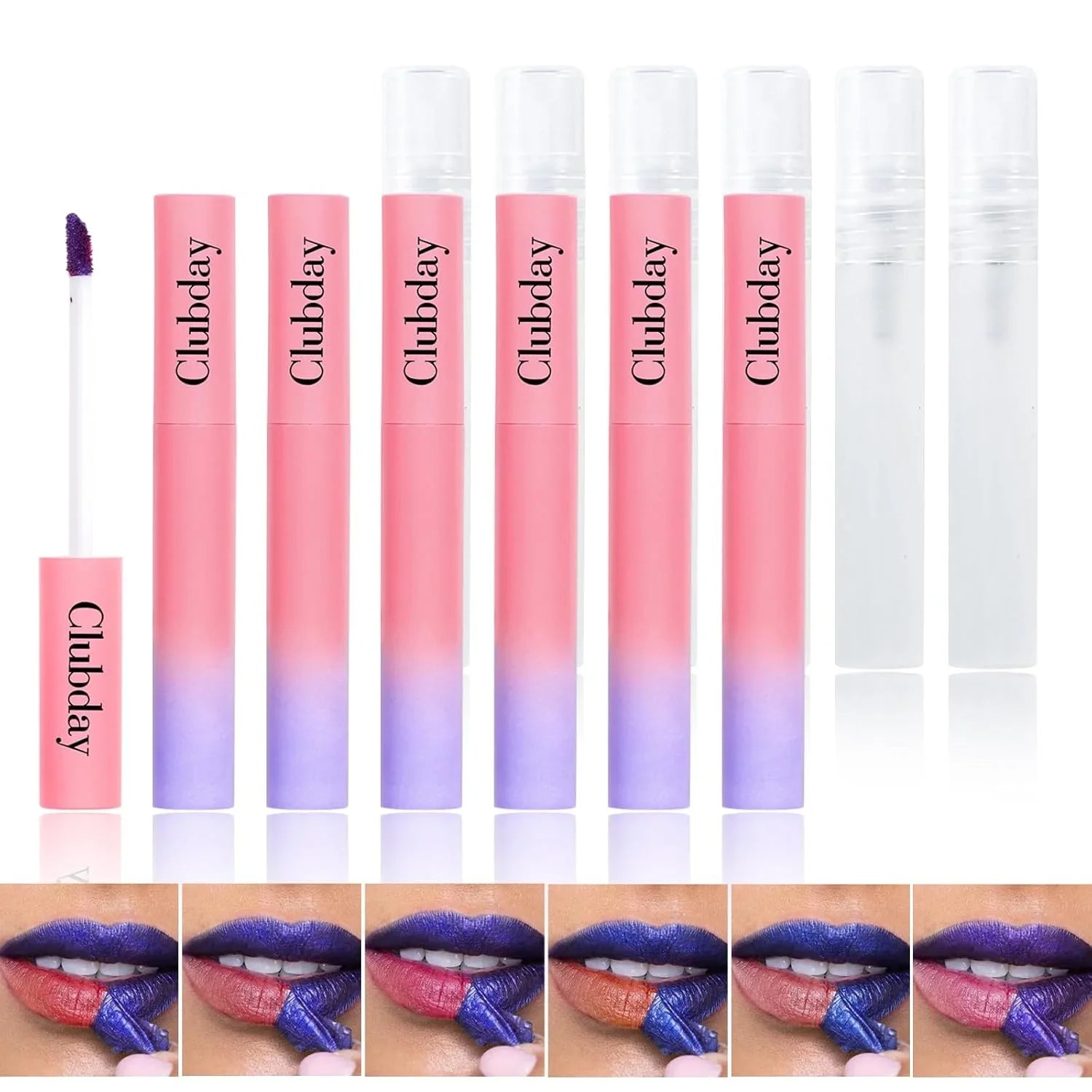 6PC Matte Lip Stain, Peel off