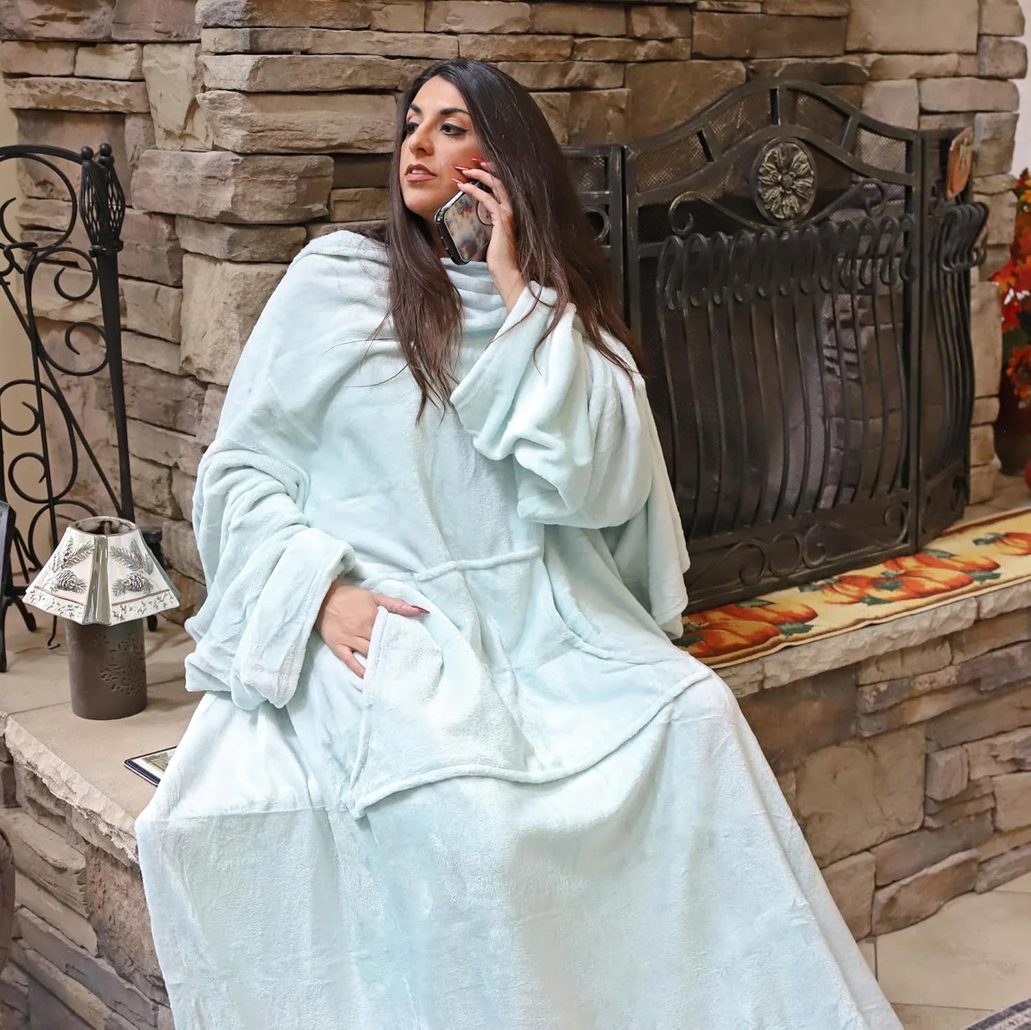 Wearable Blanket with Sleeves