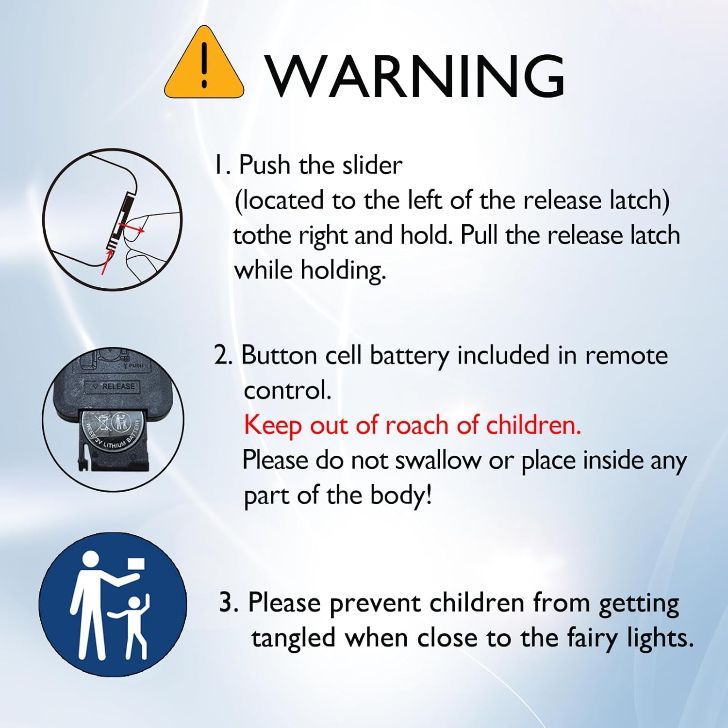 Homemory 4 Pack 20 Ft 60 LED Fairy Lights