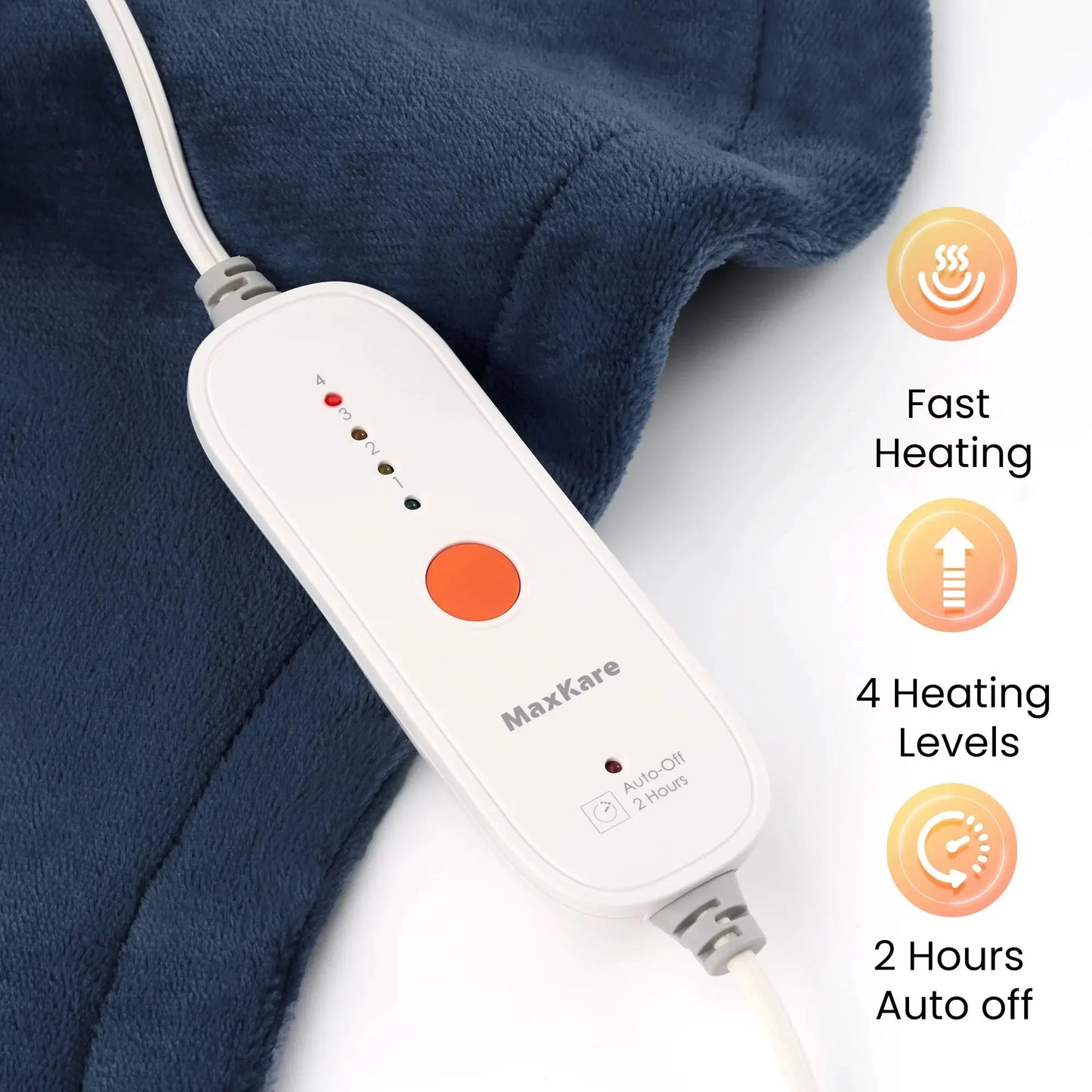 Ultra Soft Heating Pad with 4 Heat Settings & Auto Shut-Off