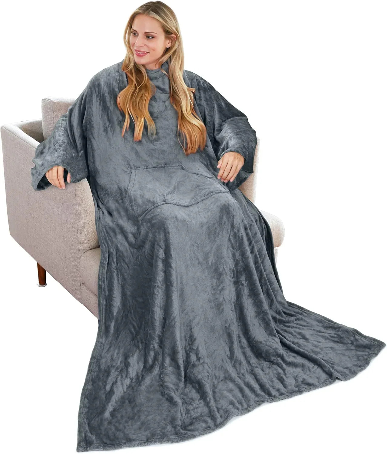 Wearable Blanket with Sleeves