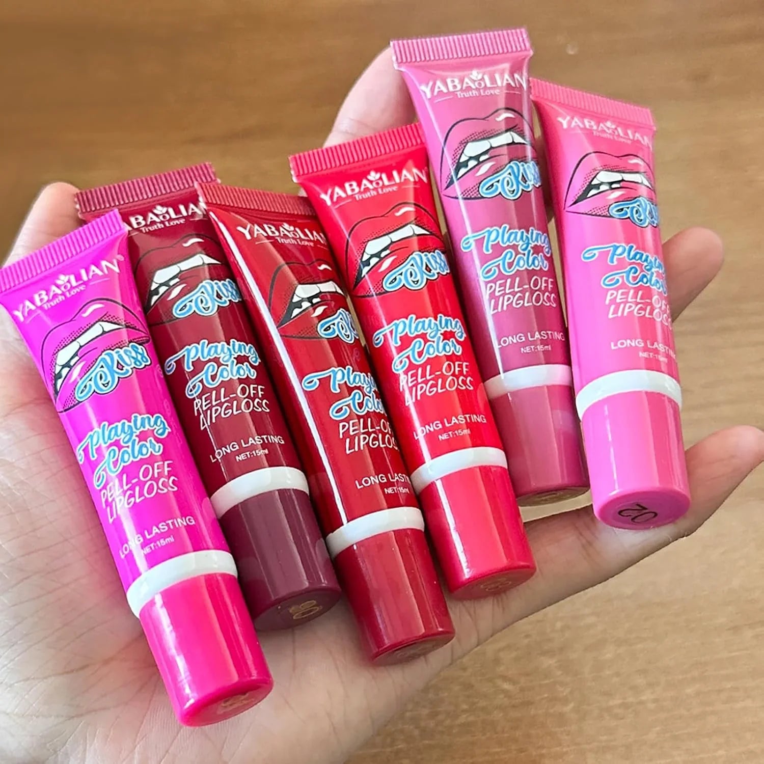 6PC Matte Lip Stain, Peel off
