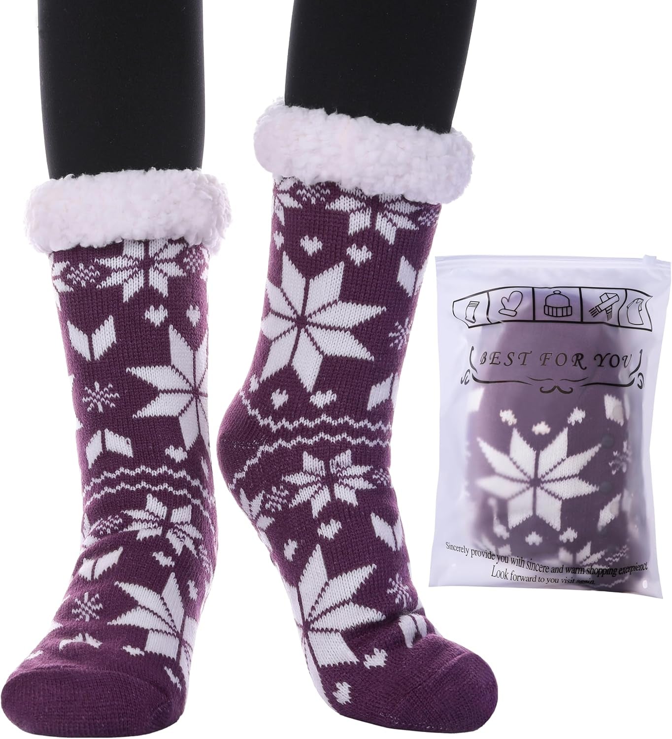 Dosoni Womens Slipper Fuzzy Socks Non Slip